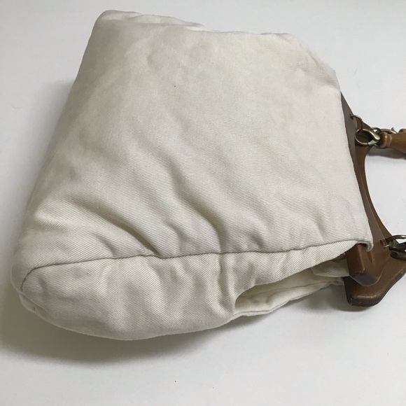 Philippines Purse Wood Bead Handles 100% Cotton Fabric Summer Bag Boho Vintage - Picture 8 of 16